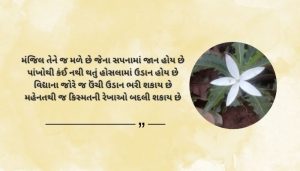 Inspirational Vidya Shayari in Gujarati